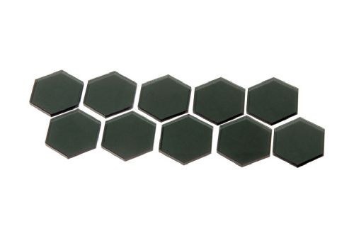 Transparent Grey 34mm Hex Tiles for Terraforming Mars